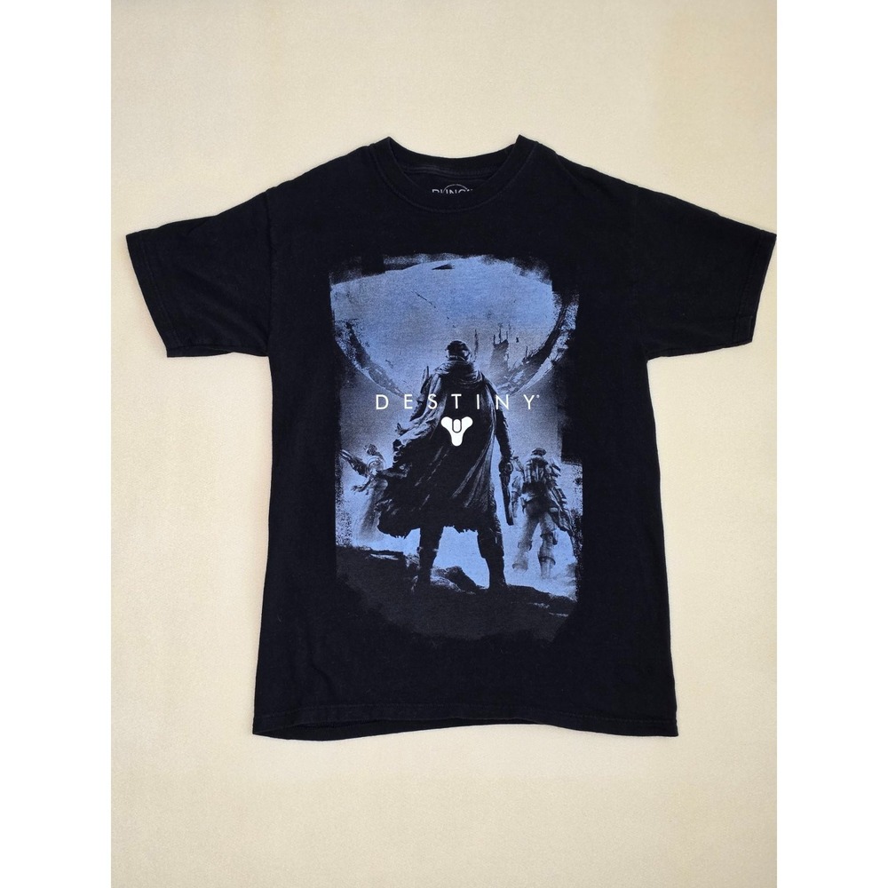 Bungie Black Destiny Early Print Graphic Video Game Promo T Shirt Size S Unisex